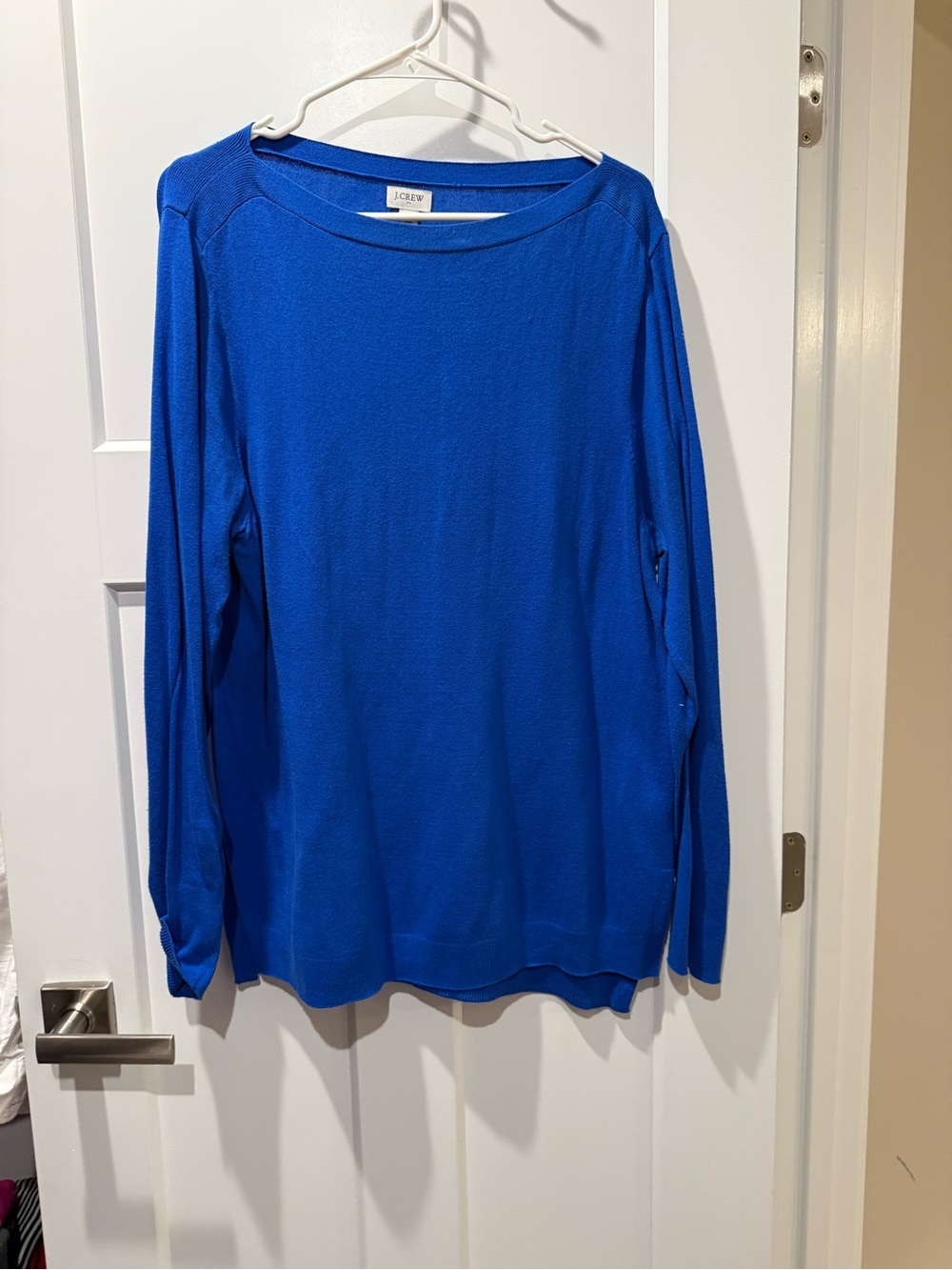 J. Crew Cobalt Blue Lightweight Crewneck Sweater